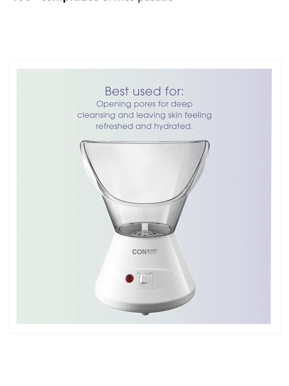 Conair Facial Steamer - White/Clear